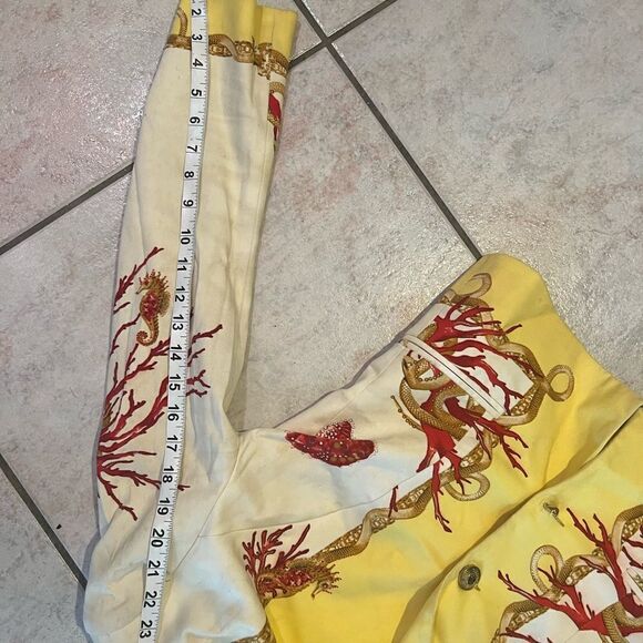 SFARZO ITALIAN LUXURY chains leaf’s elegant dress suit coat FLORAL BLAZER JACKET - Picture 10 of 13